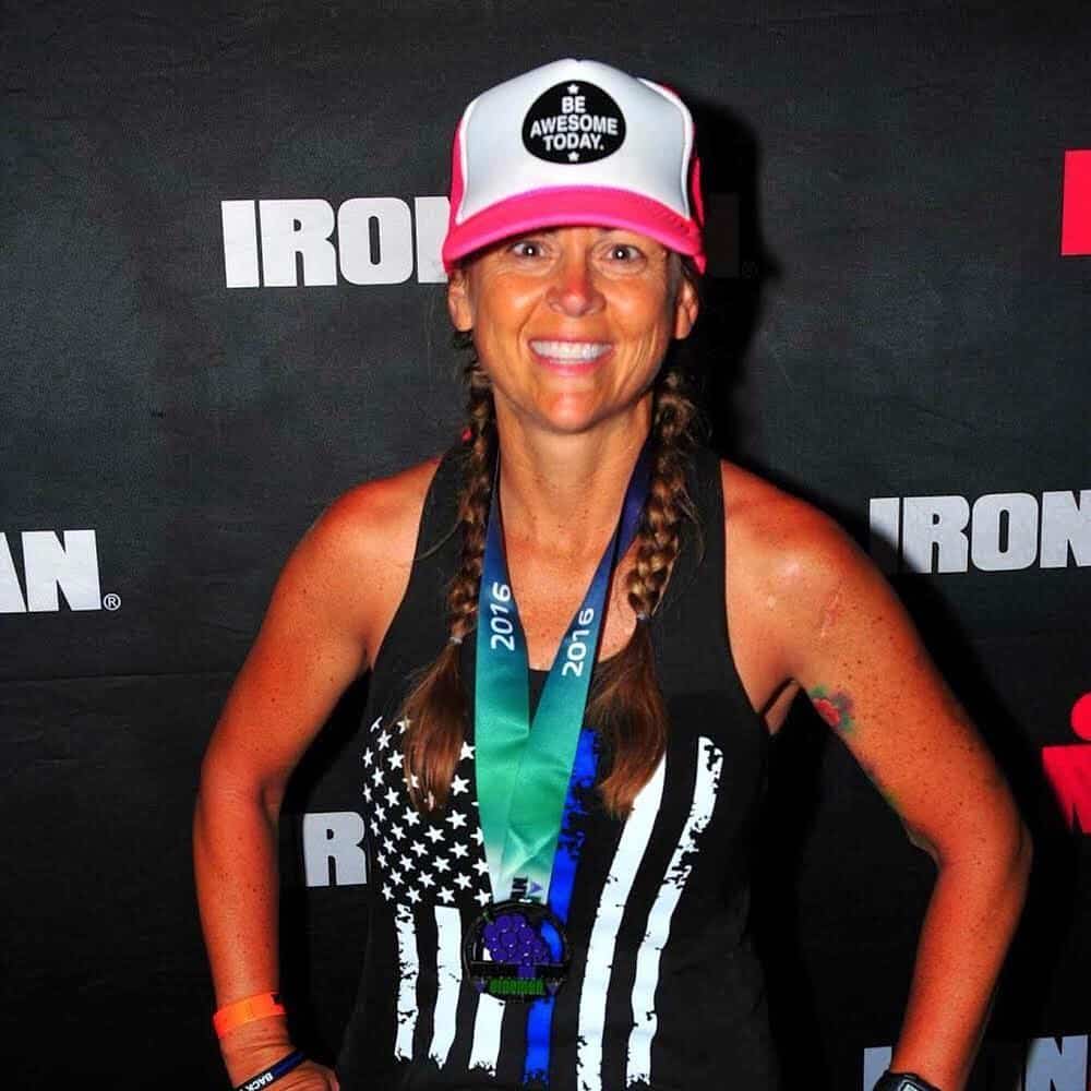 Meet SRA AmbasSRAdor, @imbaade: “My name is Stacy Baade. I am a wife, mom, coffee shop owner, Ironman, and a kidney recipient. I started running after I received my donated kidney. My first goal was to complete CIM which, I did a year after my transplant. Since then I’ve run thousands of miles on our beautiful trails. The Sacramento running community is made up of some of the best people and I end up chatting with many of them during some of my training runs